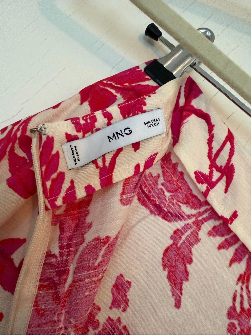 Mango Pink Floral Wrap Skirt